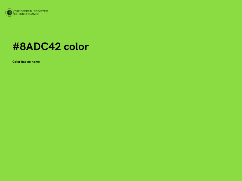 #8ADC42 color image