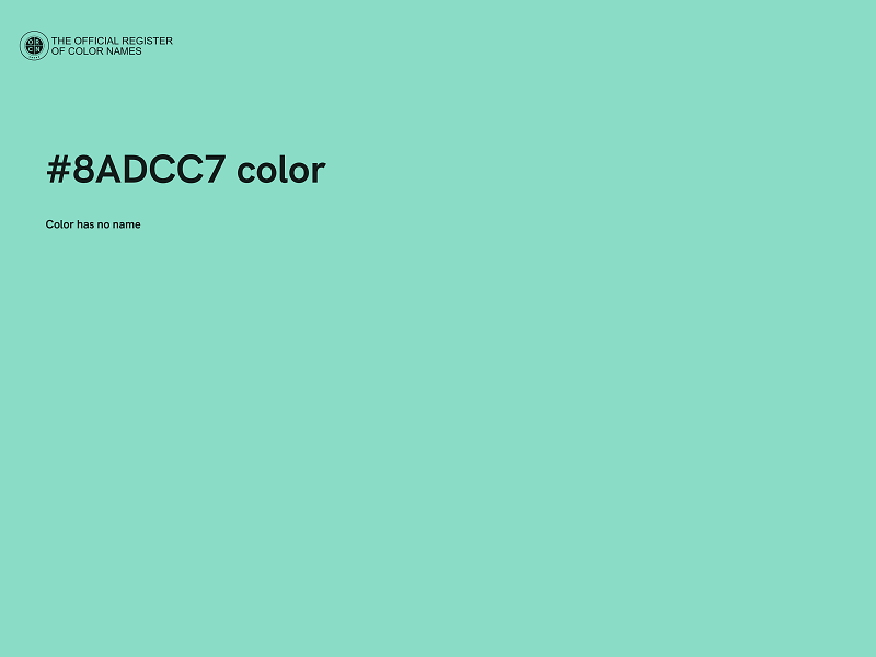 #8ADCC7 color image