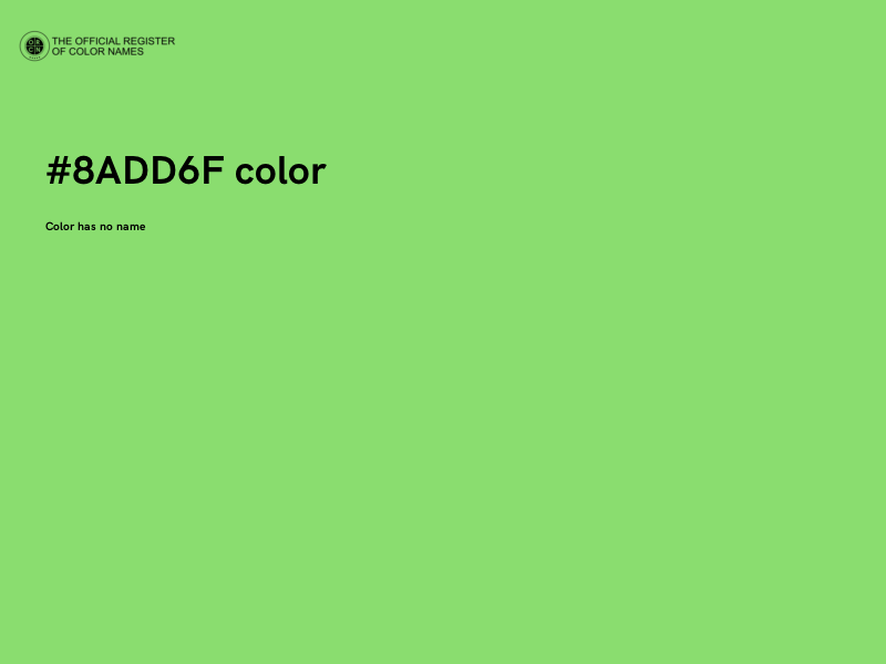 #8ADD6F color image