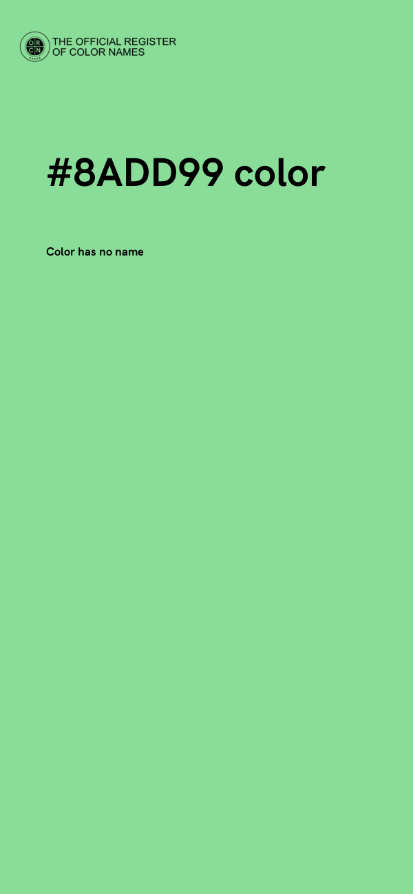 #8ADD99 color image