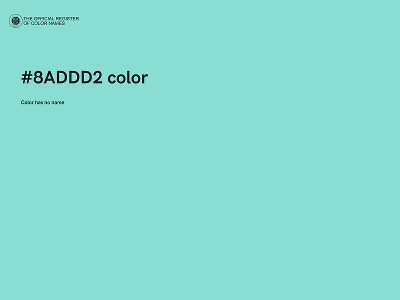 #8ADDD2 color image