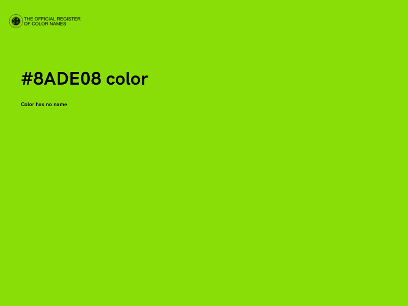 #8ADE08 color image