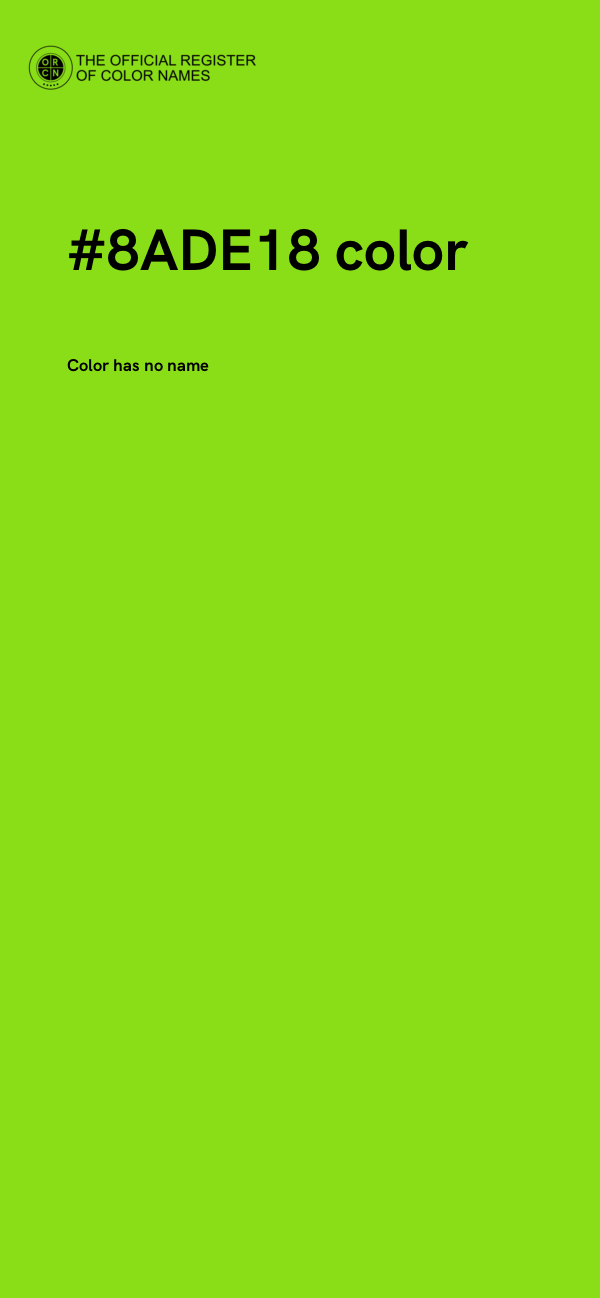 #8ADE18 color image