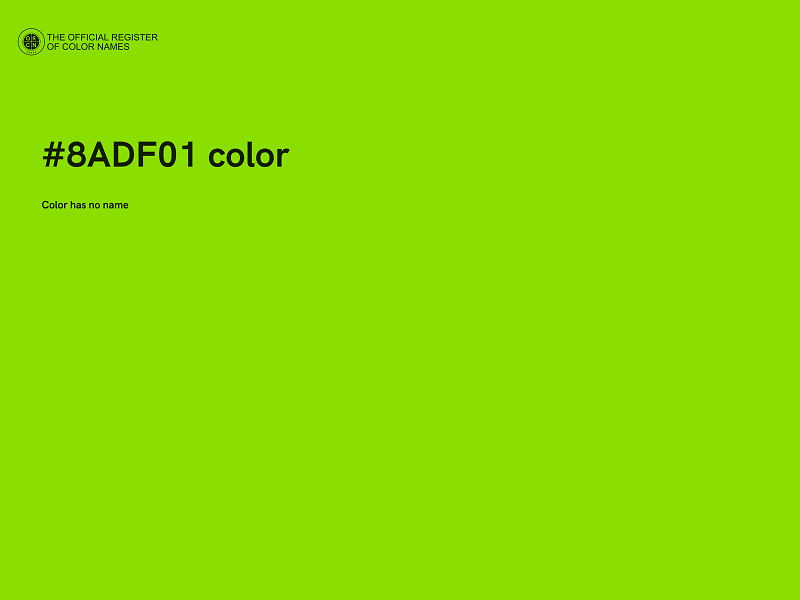 #8ADF01 color image