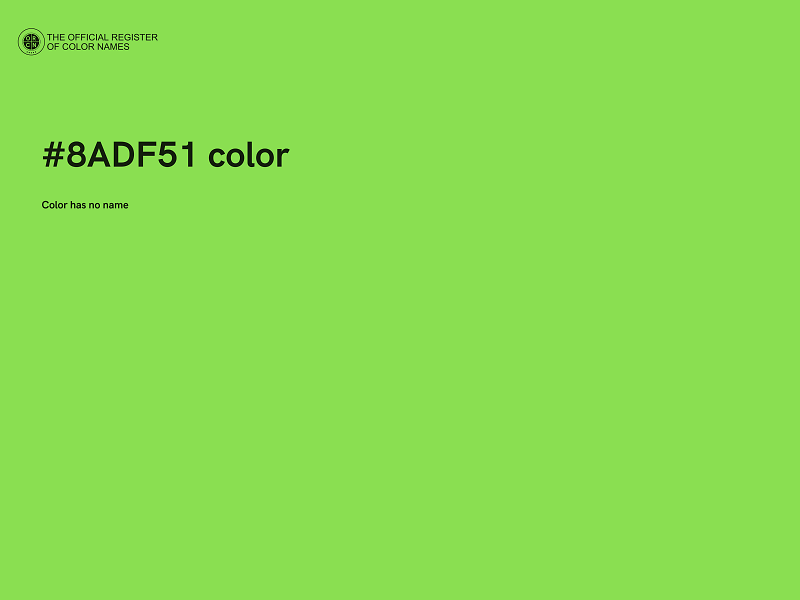 #8ADF51 color image