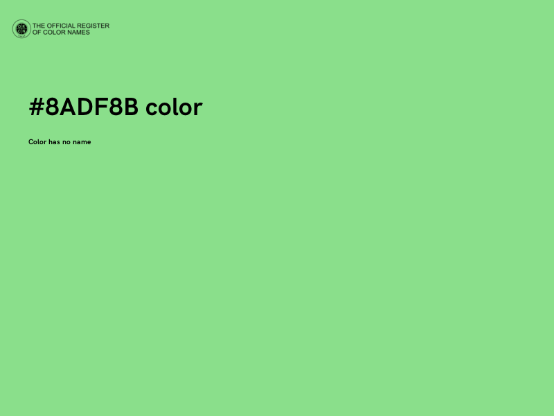 #8ADF8B color image