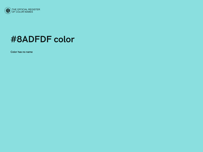 #8ADFDF color image