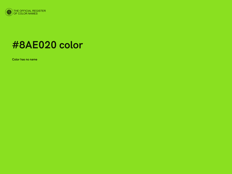 #8AE020 color image