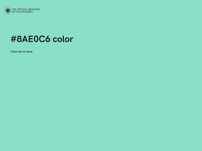 #8AE0C6 color image