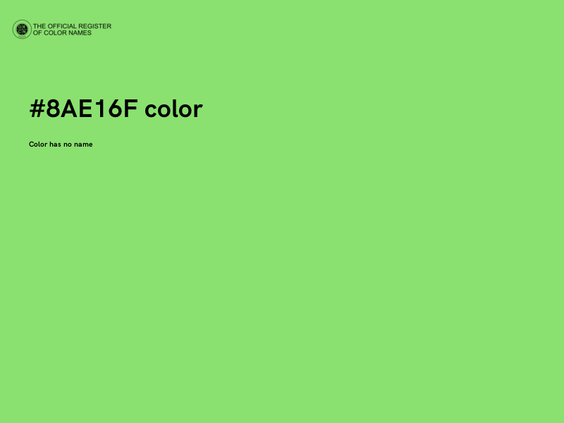 #8AE16F color image