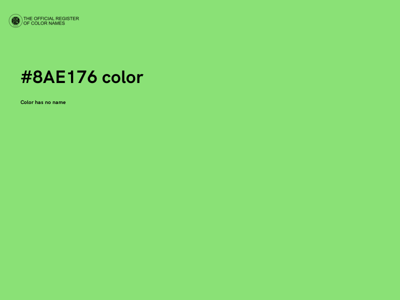 #8AE176 color image