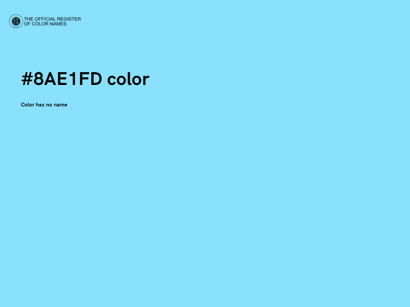 #8AE1FD color image