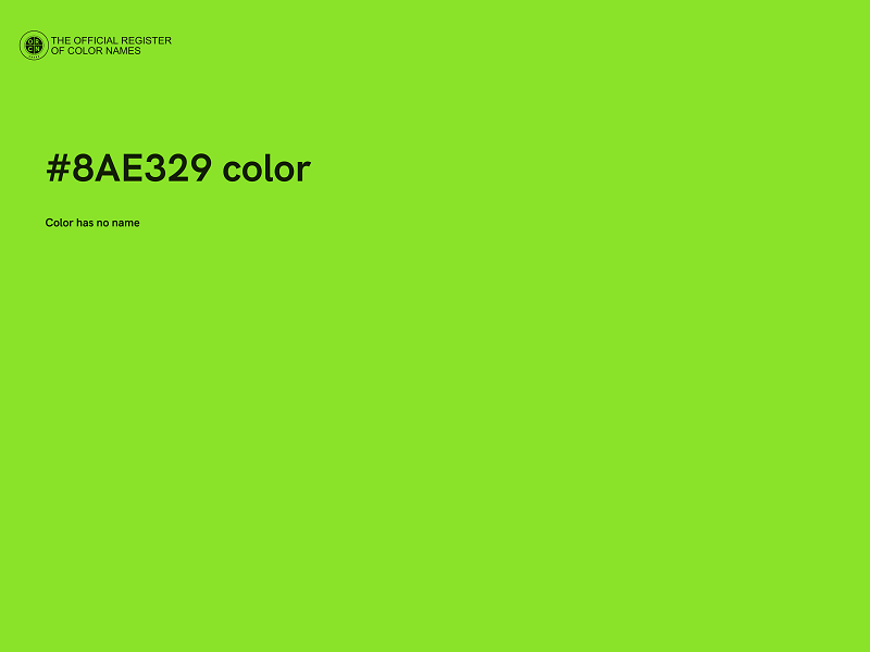 #8AE329 color image