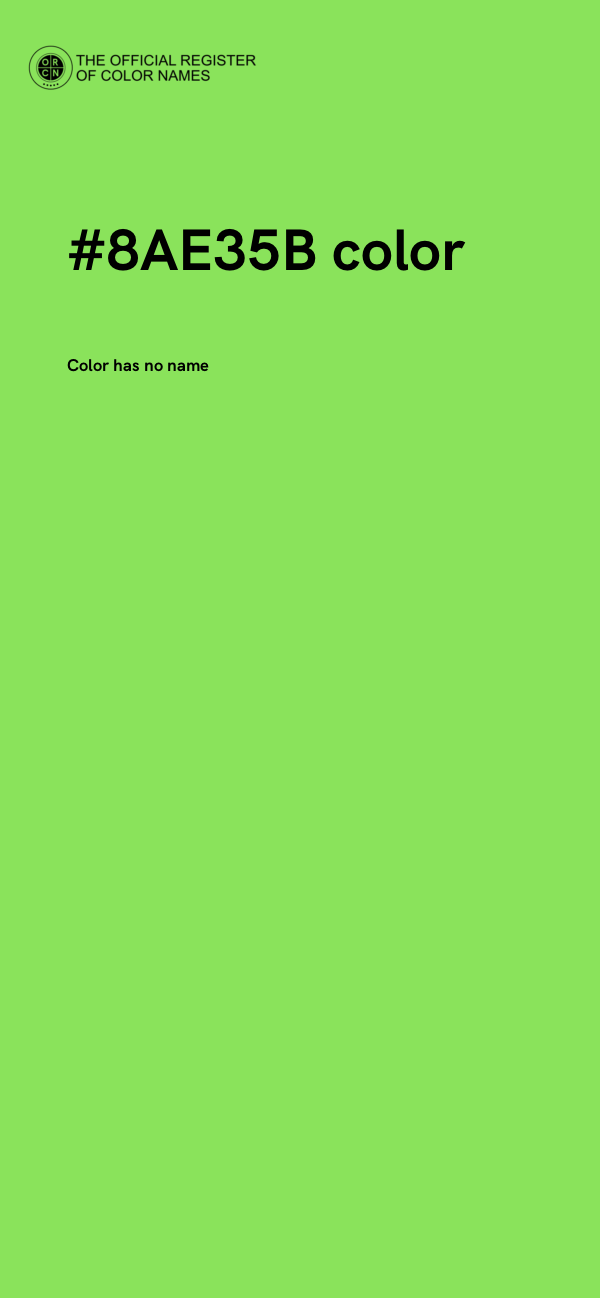 #8AE35B color image