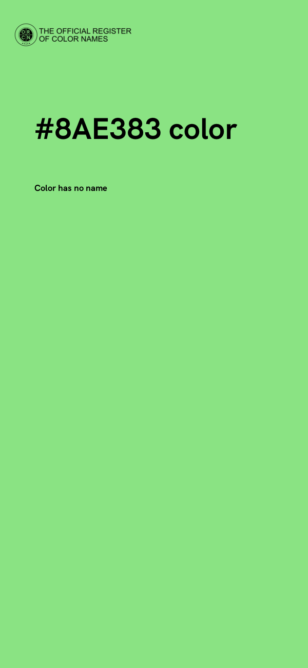 #8AE383 color image