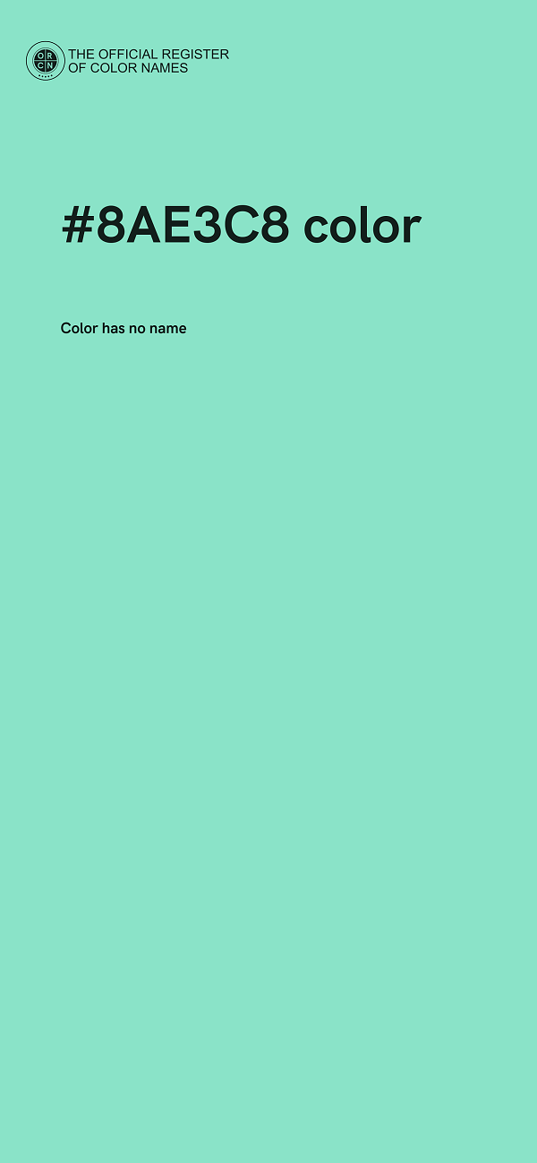 #8AE3C8 color image