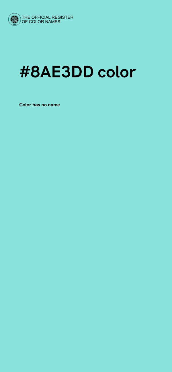 #8AE3DD color image