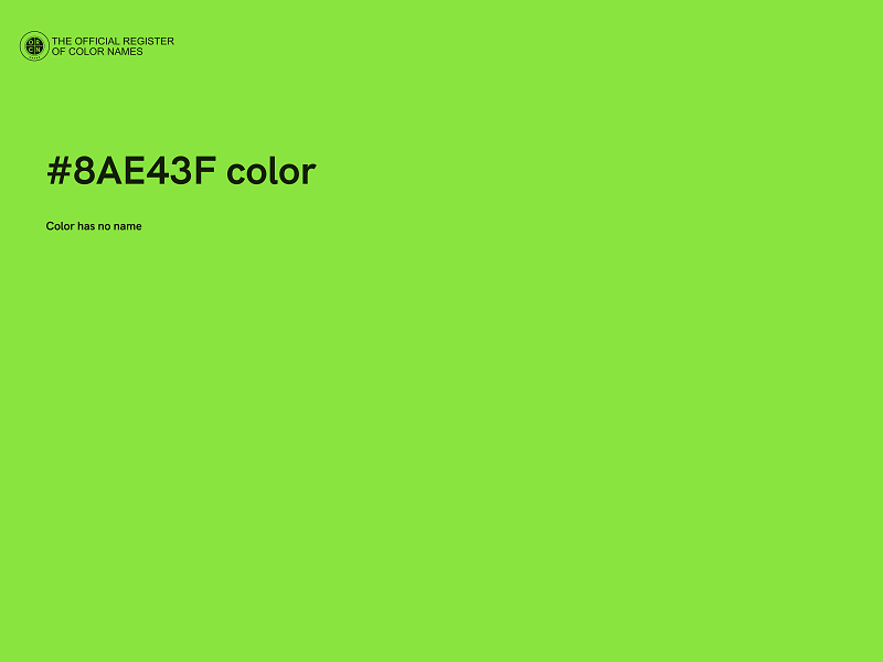 #8AE43F color image