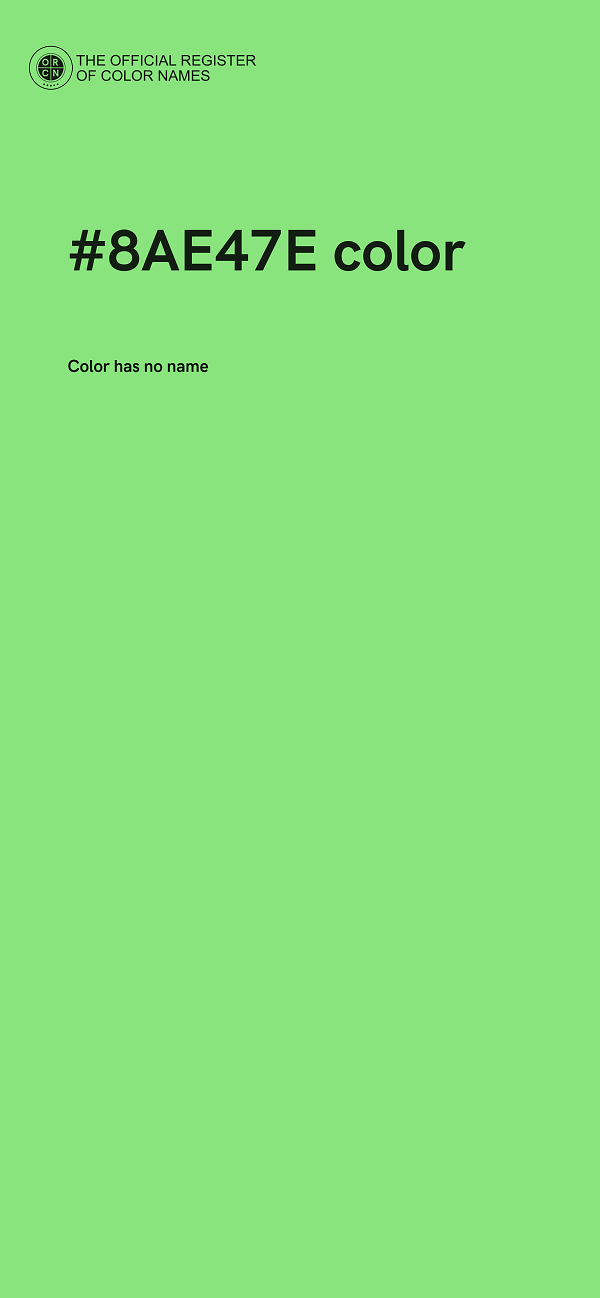 #8AE47E color image