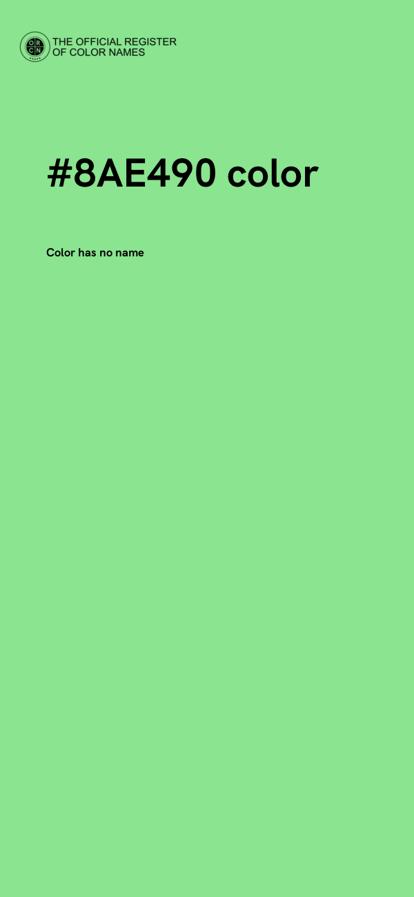 #8AE490 color image