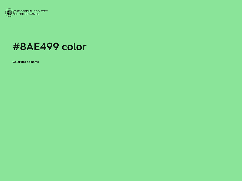 #8AE499 color image