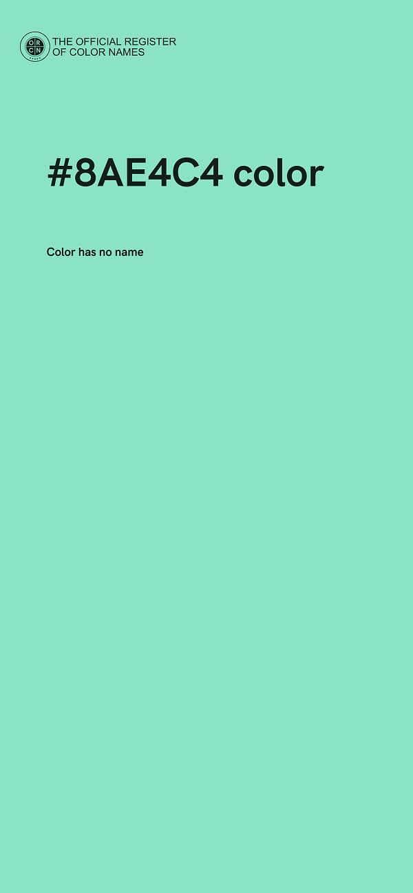 #8AE4C4 color image