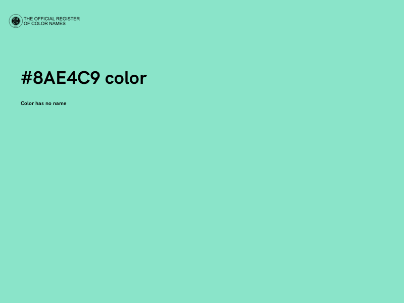 #8AE4C9 color image