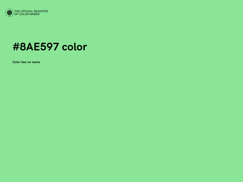#8AE597 color image