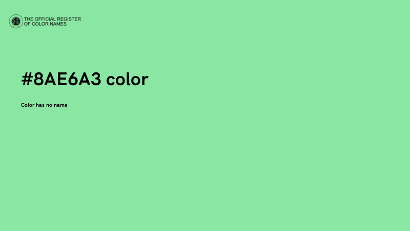 #8AE6A3 color image