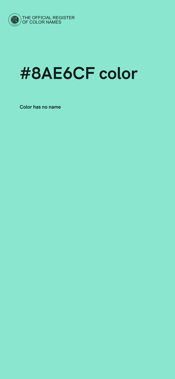 #8AE6CF color image