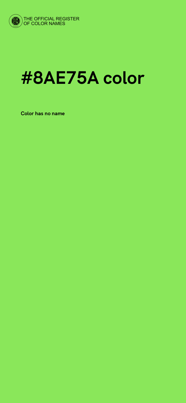 #8AE75A color image