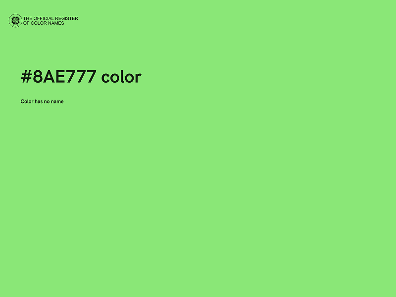 #8AE777 color image