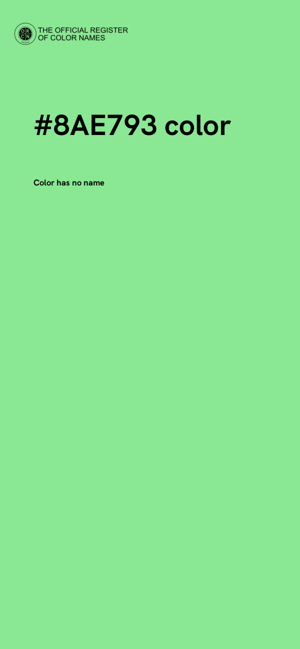 #8AE793 color image