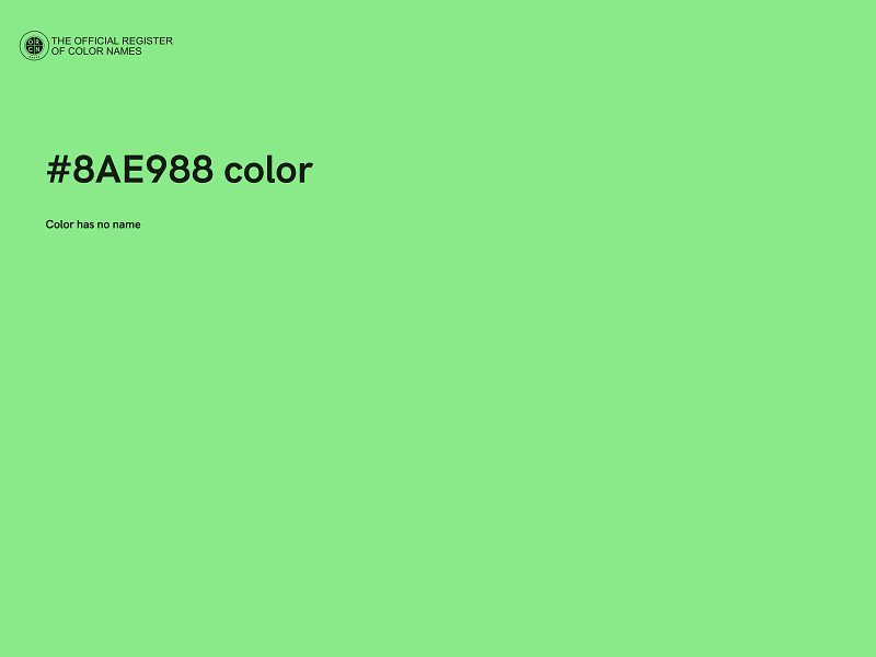 #8AE988 color image