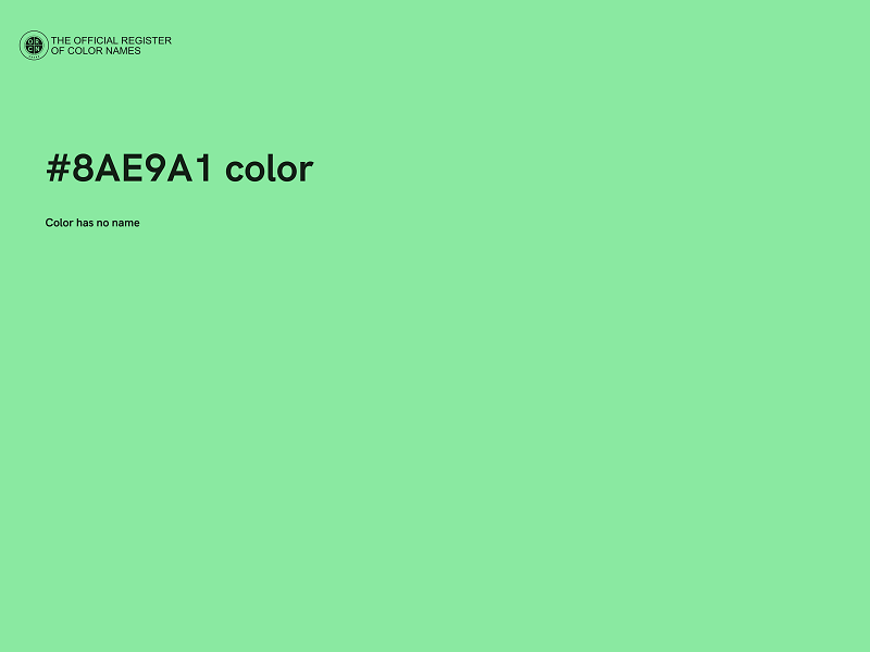 #8AE9A1 color image