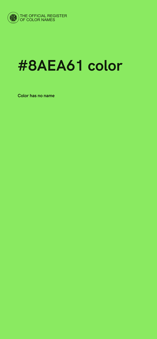 #8AEA61 color image
