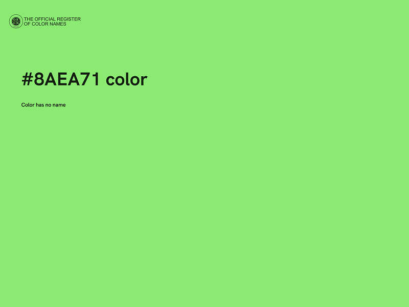 #8AEA71 color image