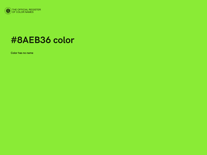 #8AEB36 color image