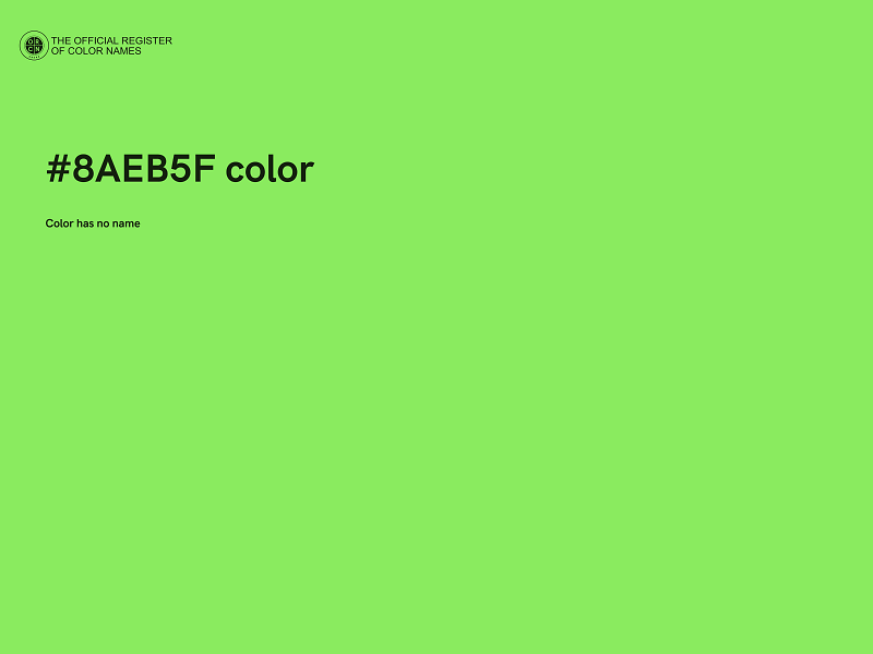 #8AEB5F color image