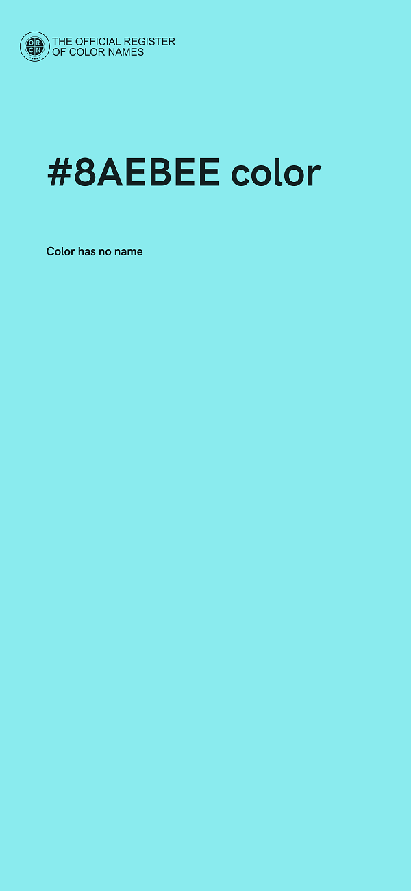#8AEBEE color image