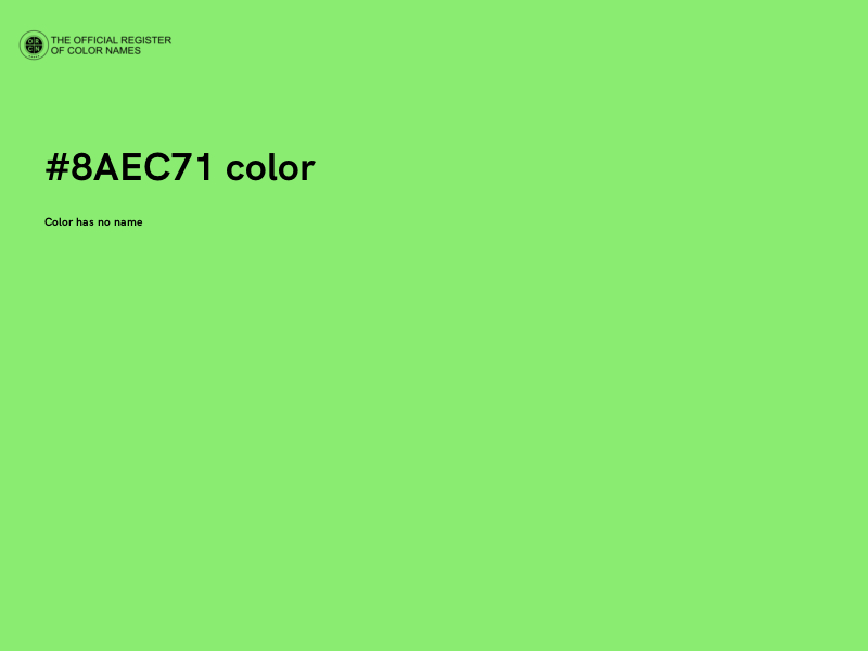 #8AEC71 color image