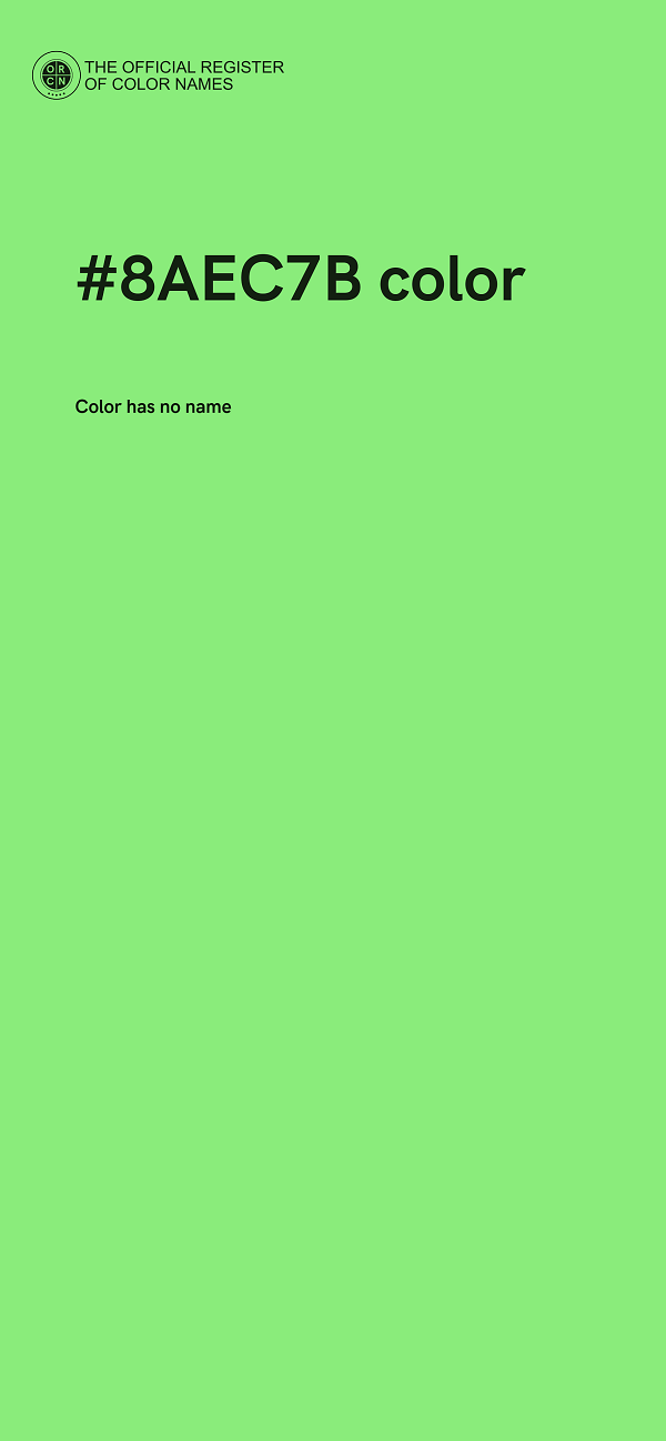 #8AEC7B color image