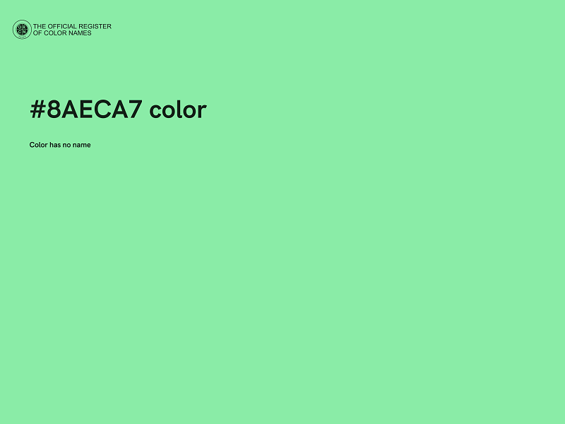 #8AECA7 color image