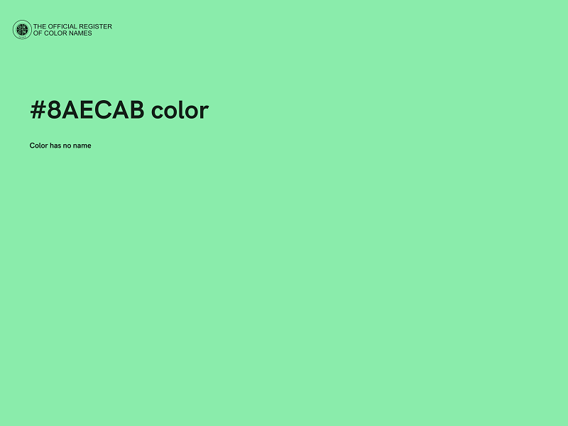 #8AECAB color image