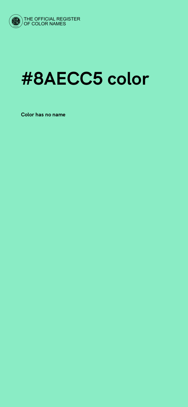 #8AECC5 color image