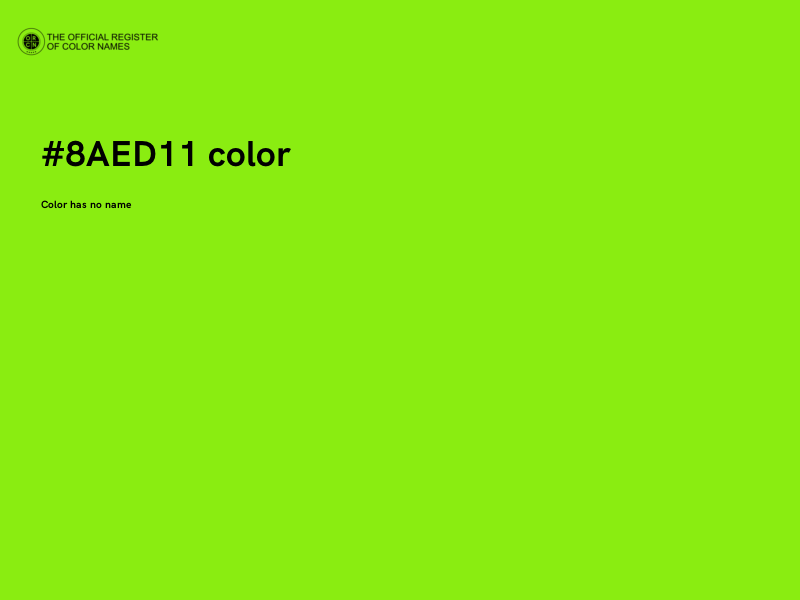 #8AED11 color image