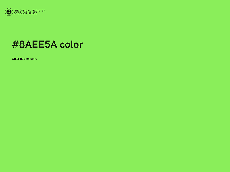 #8AEE5A color image