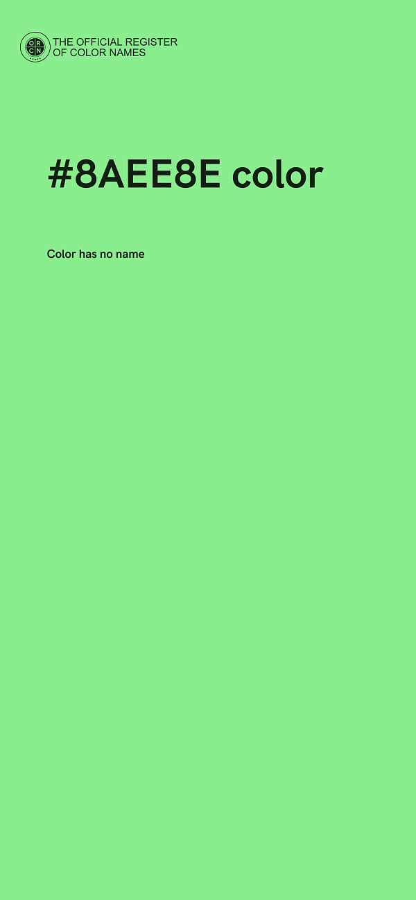 #8AEE8E color image