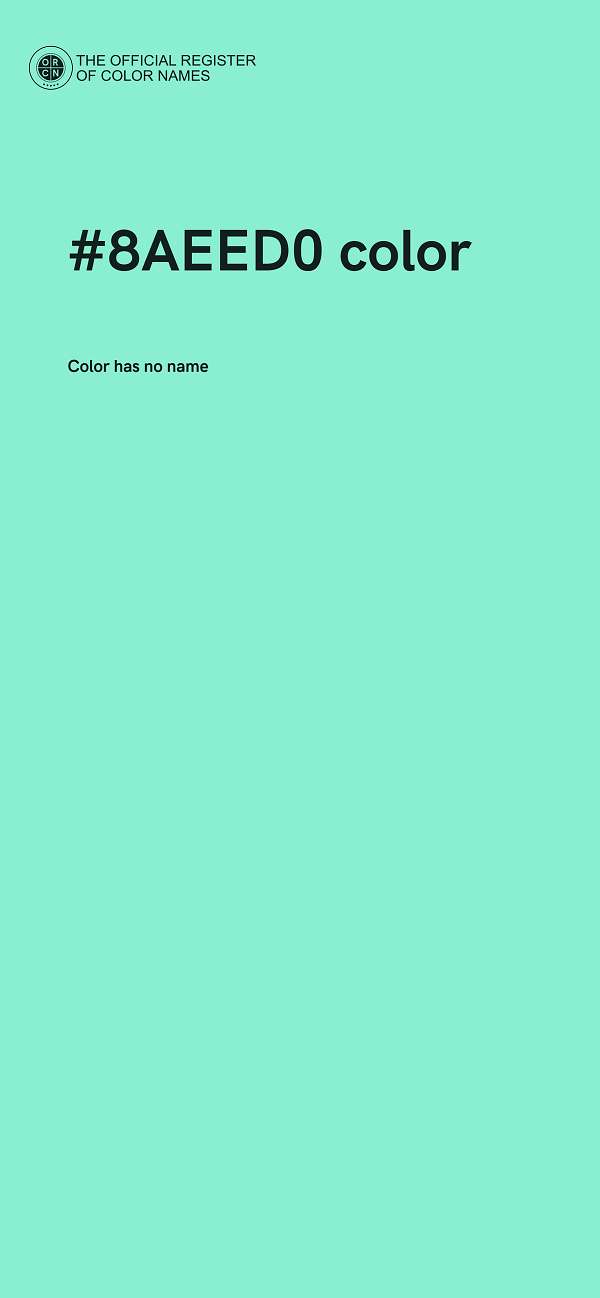 #8AEED0 color image