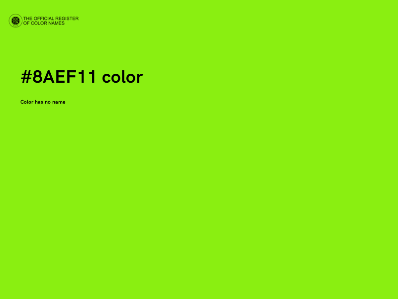 #8AEF11 color image